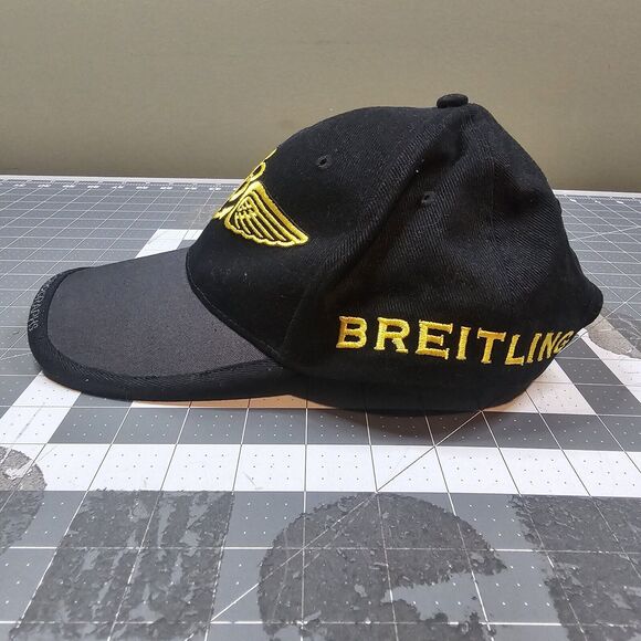 Breitling Cap Hat Strap Back 1884 Logo Embroidered Swiss Anchor Wings Chrono - Picture 2 of 8